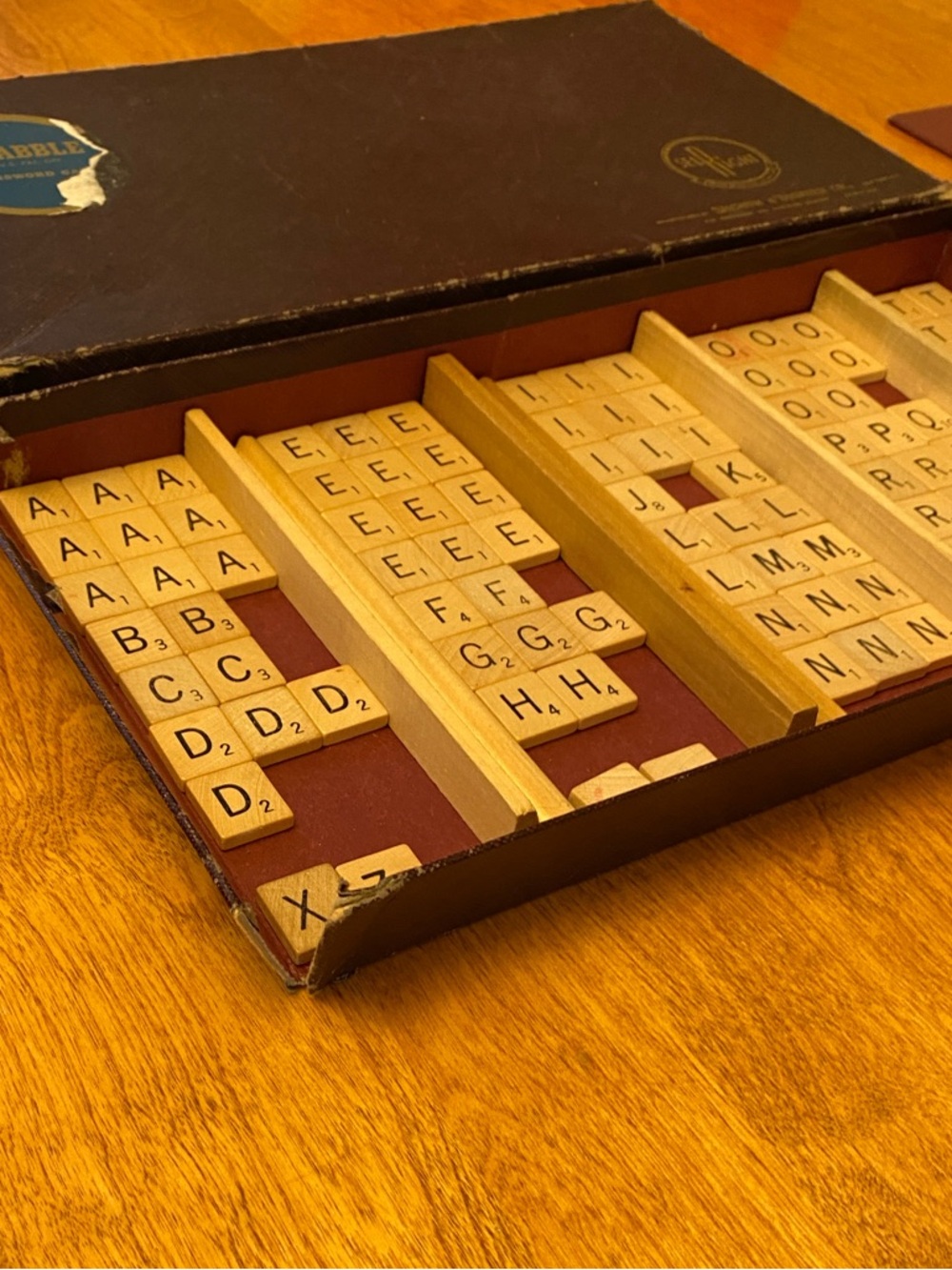 Vintage SCRABBLE 1950s board game